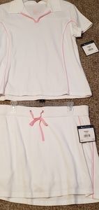 Brand New White Tennis Top and Skirt